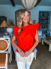 Just My Type Top- Orange