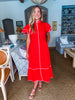 Davie Button Down Midi Dress