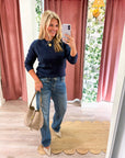 Soft Embrace Crewneck Sweater-Indigo