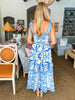 Sweet Retreat Midi Dress-Blue
