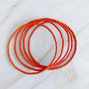 Color Bangle Set Of 5- Orange