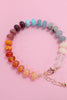 Natural Agate Bead Bracelet- Cool Ombre