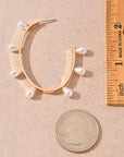 Pretty in Pearls Hoop Earrings