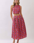 Gardenia Glow Midi Skirt