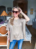 New Favorite Oversized Top-Taupe