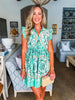 Sunkissed Reverie Belted Dress- Sage
