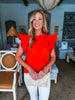 Just My Type Top- Orange