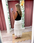 Saltair Fringe Midi Skirt