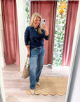 Soft Embrace Crewneck Sweater-Indigo