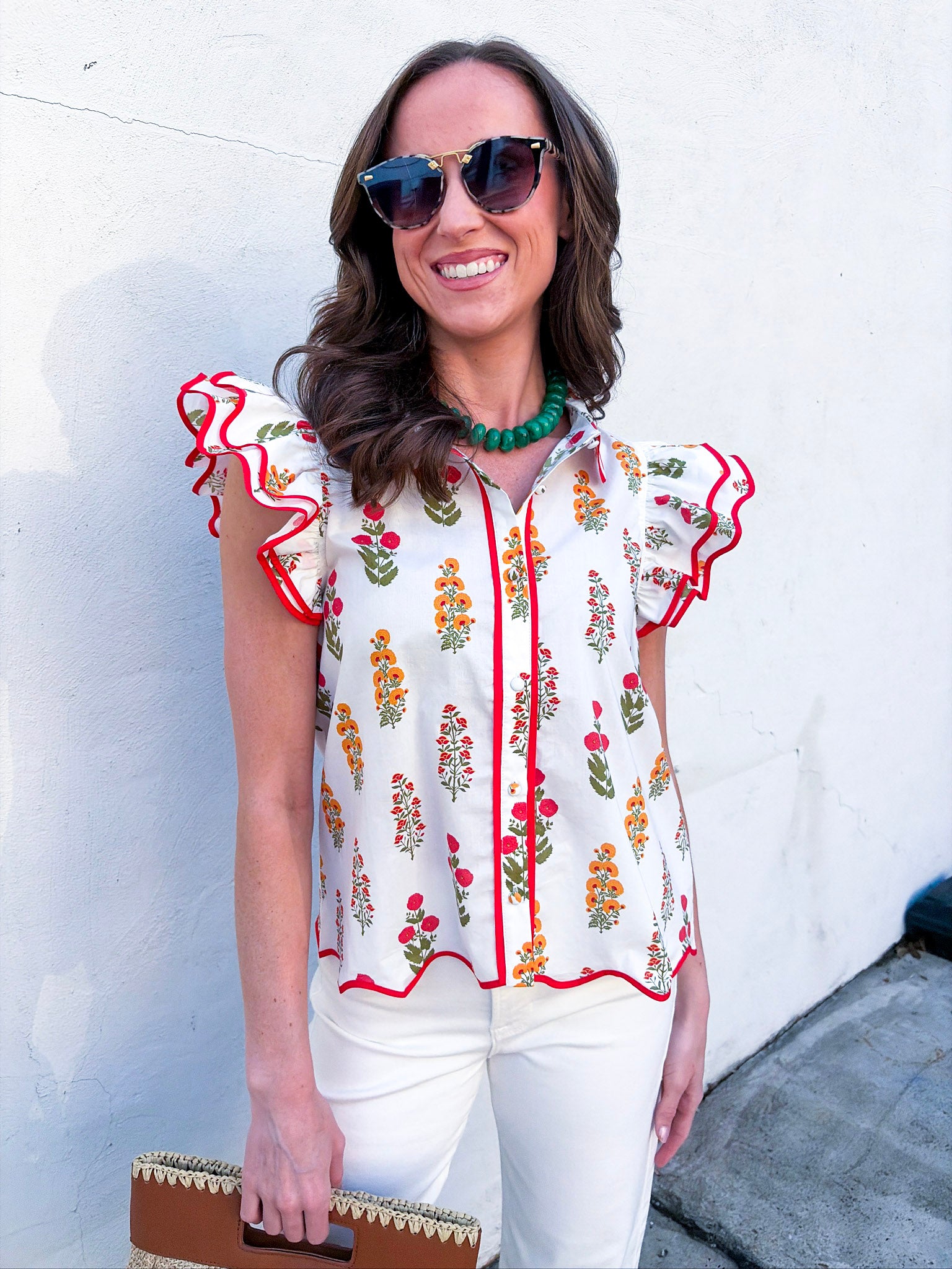 Angel Meadow Scallop Top