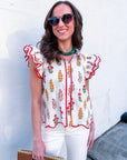 Angel Meadow Scallop Top