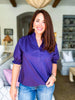 My Type Poplin Top-Violet