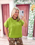 Woodland Charm Sweater-Olive