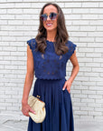 Lots to Love Skirt Set-Navy