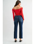 Iconic Straight Ankle Jeans