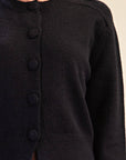 Fireside Cottage Cardigan-Black