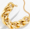 Link Chain Mega Link Necklace- Gold