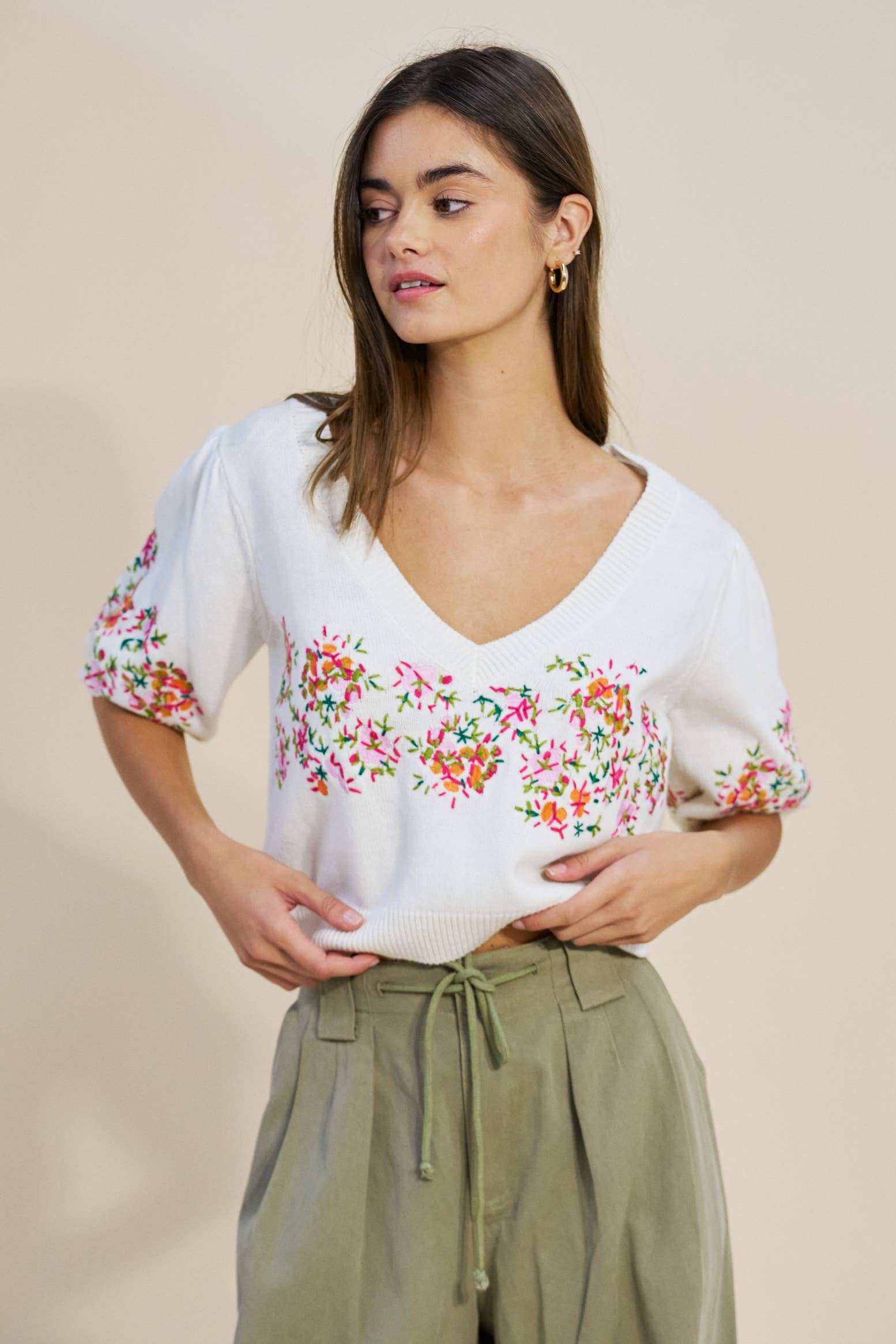Pretty Little Petals Knit Top