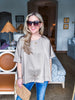 New Favorite Oversized Top-Taupe