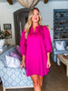 Change of Season Dress-Magenta
