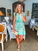 Sunkissed Reverie Belted Dress- Sage