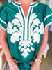 Del Mar Applique Top-Pine