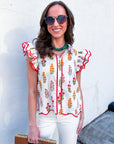 Angel Meadow Scallop Top