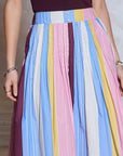 Pastel Picnic Midi Skirt