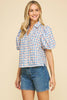 Cherry Check Top