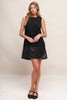 Metropolitan Style Faux Suede Dress
