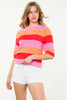 Bright Pop Knit Top- Pink