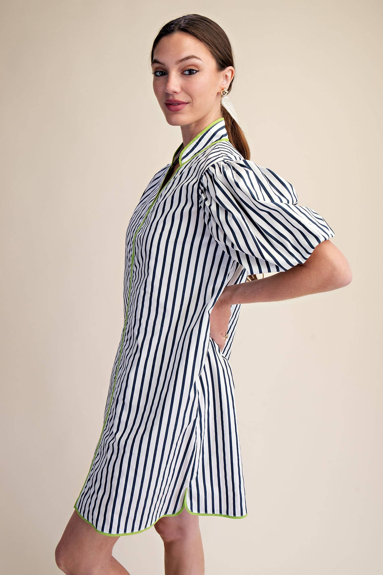 Madeline Stripe Mini Dress