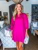 Change of Season Dress-Magenta