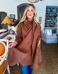 Ready and Chic Shawl Collar Coat-Camel