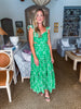 Veranda Views Eyelet Midi Dress-Kelly Green
