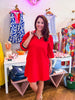 In the Details Dress-Red