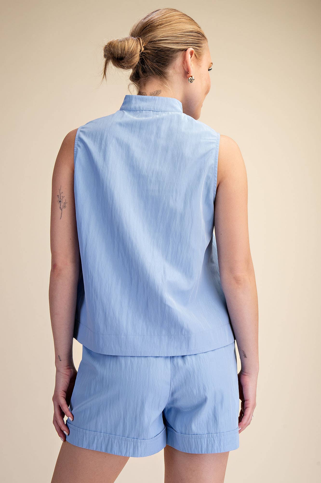 Avery Sleeveless Top-Blue