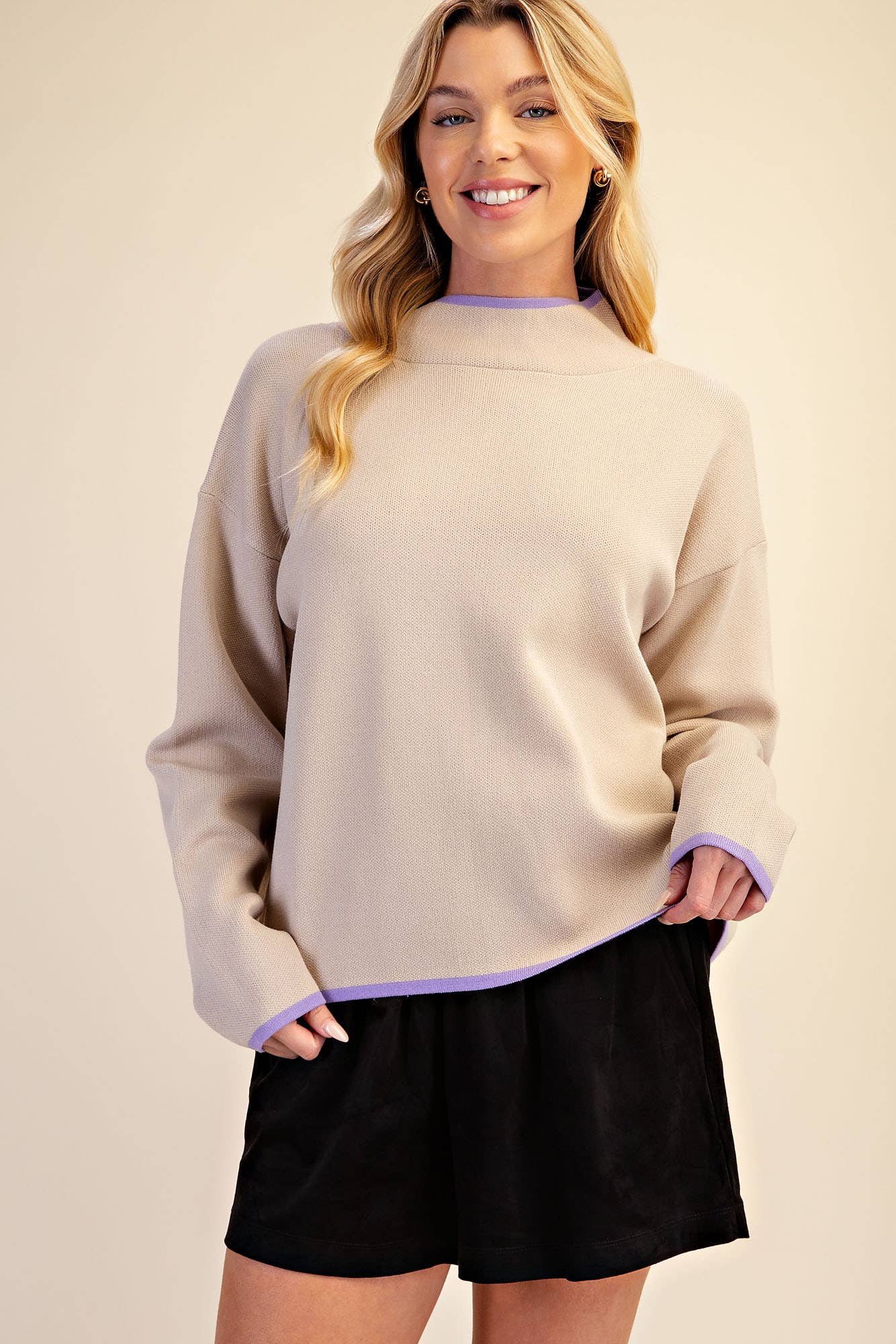 Falling Leaves Sweater-Beige