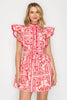 Pink Bandana Mini Dress