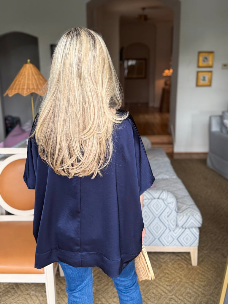 New Favorite Oversized Top-Navy
