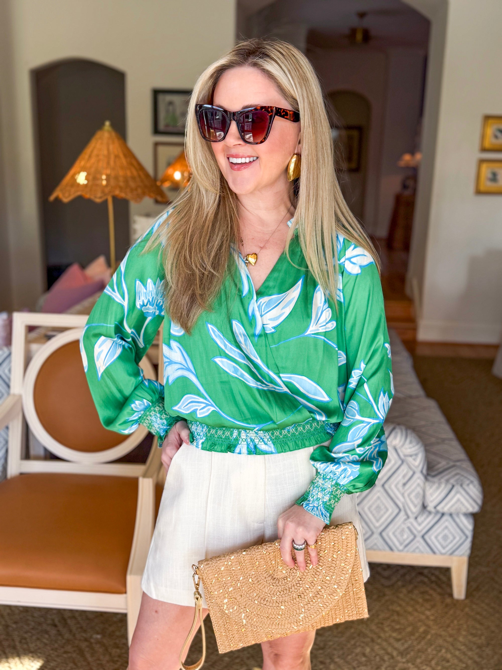 Vibrant Spring Floral Top