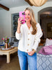 Cafe Cuddles Knit Cardigan-Cream