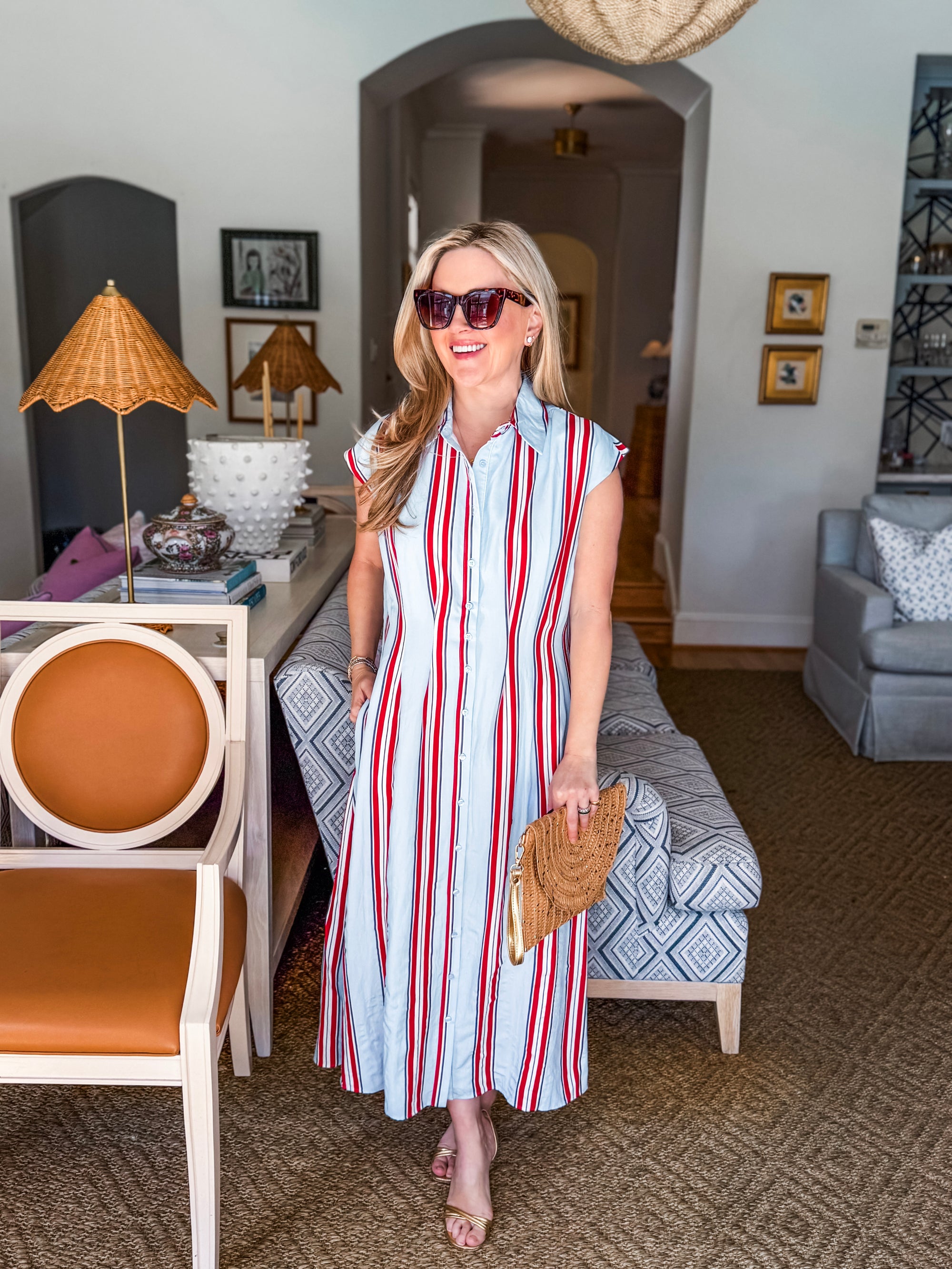 Stars and Stripes Midi Dress