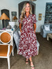 Floral Elegance Midi Dress