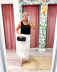 Saltair Fringe Midi Skirt