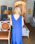 Blue Waves Maxi Dress