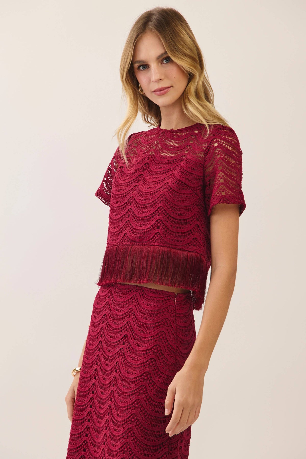 Party Ready Fringe Crop Top
