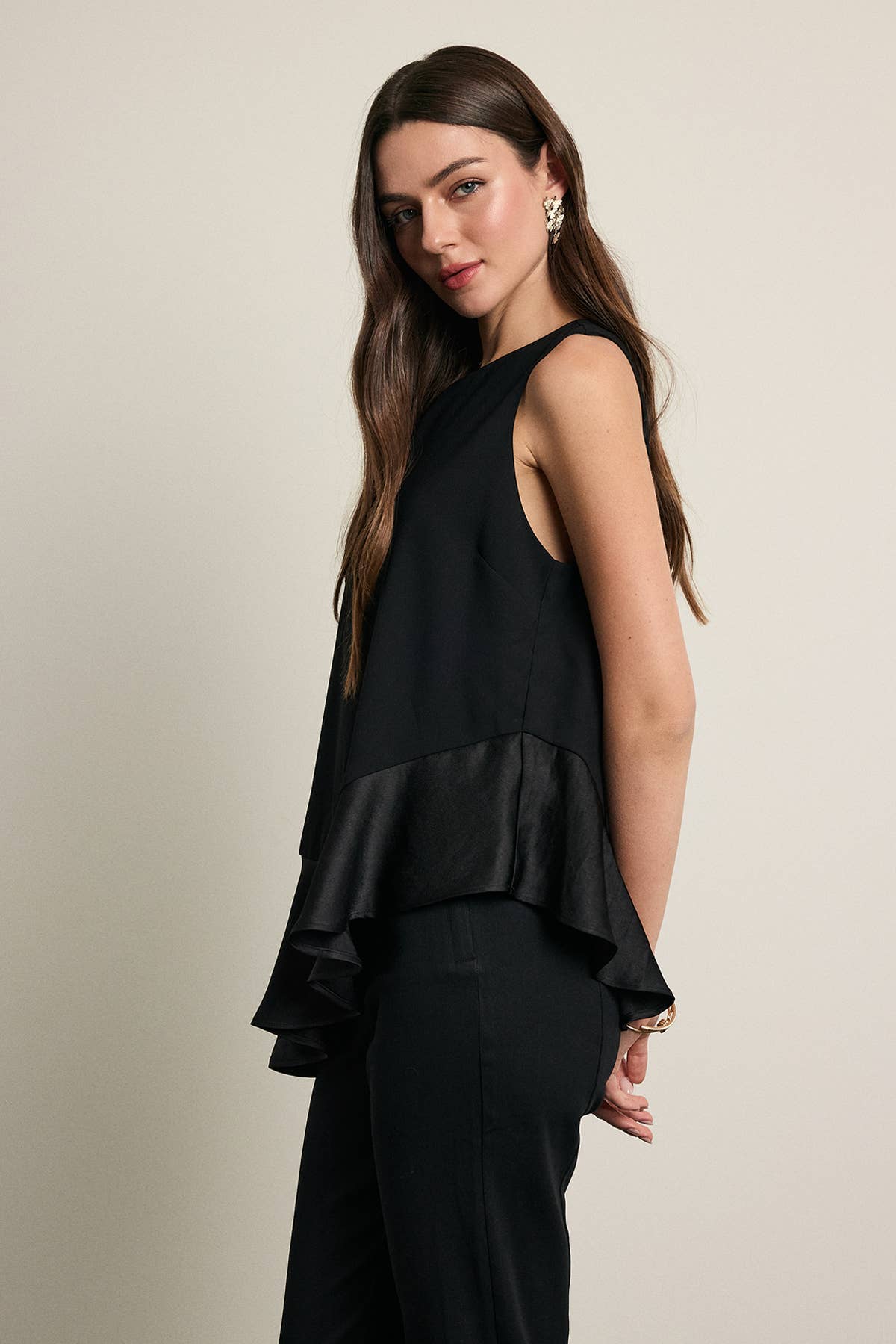 Midnight Satin Top