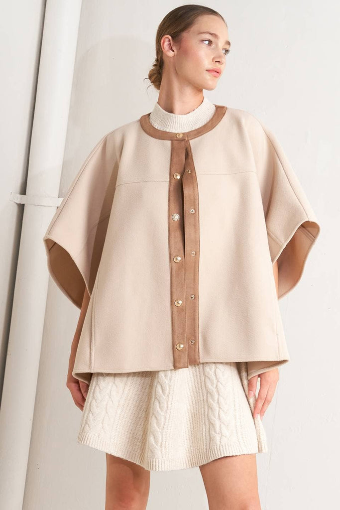 Woven Felt Capelet