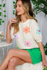 Spring Things Embroidered Sweater